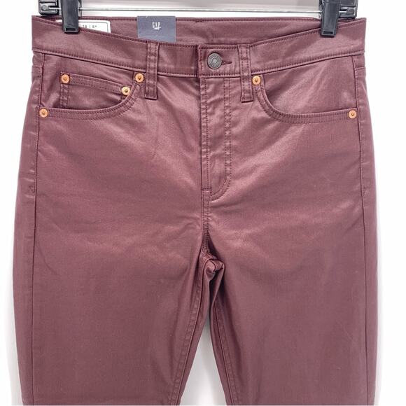 Gap Vintage Slim Coated Mid Rise Jeans Women’s Size 28 - Picture 2 of 11